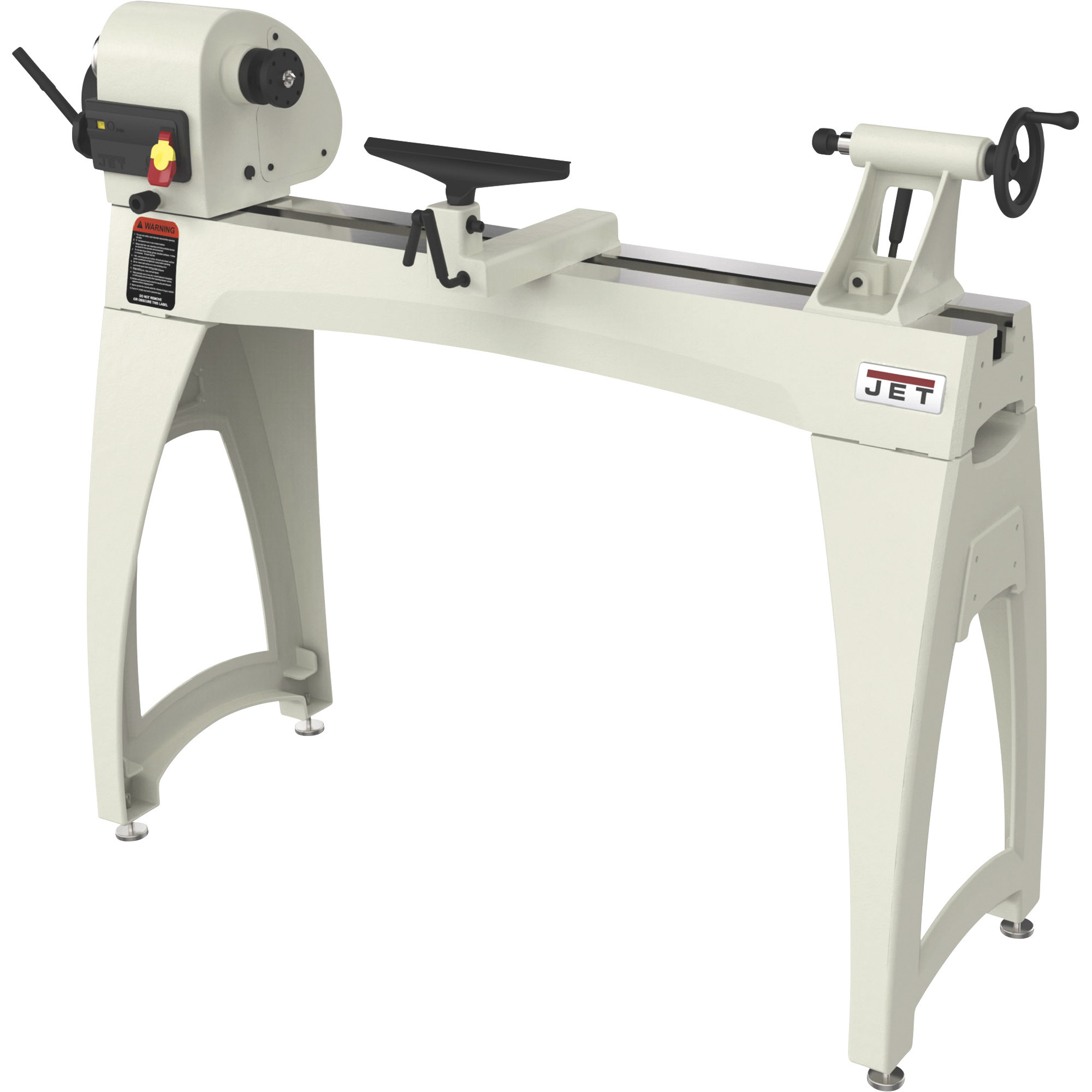 JET 14in. x 40in. Wood Lathe with Legs, Model# JWL-1440VSK
